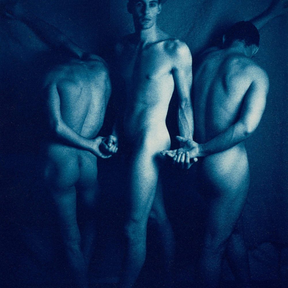DUGDALE, JOHN - SELF-PORTRAIT WITH TWO YOUNG PEOPLE