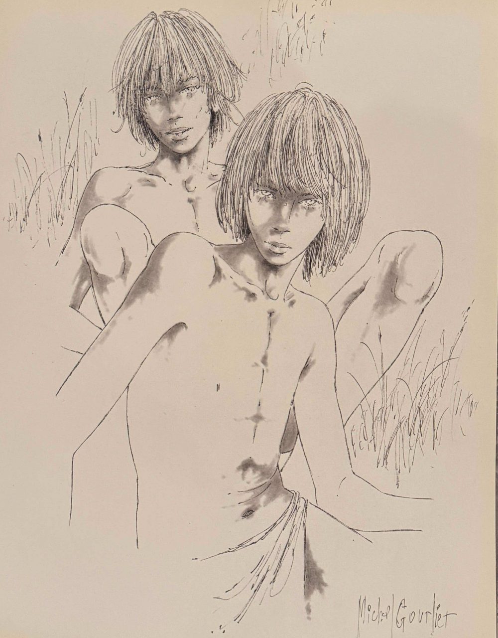 MIchel Gourlier - 40 Dessin Inédits