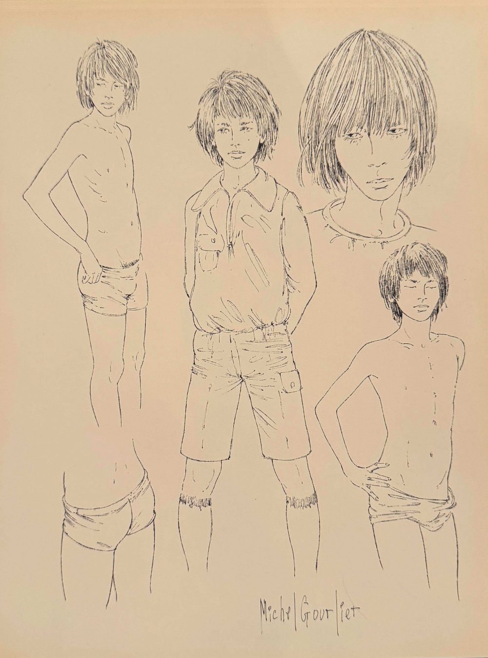 MIchel Gourlier - 40 Dessin Inédits