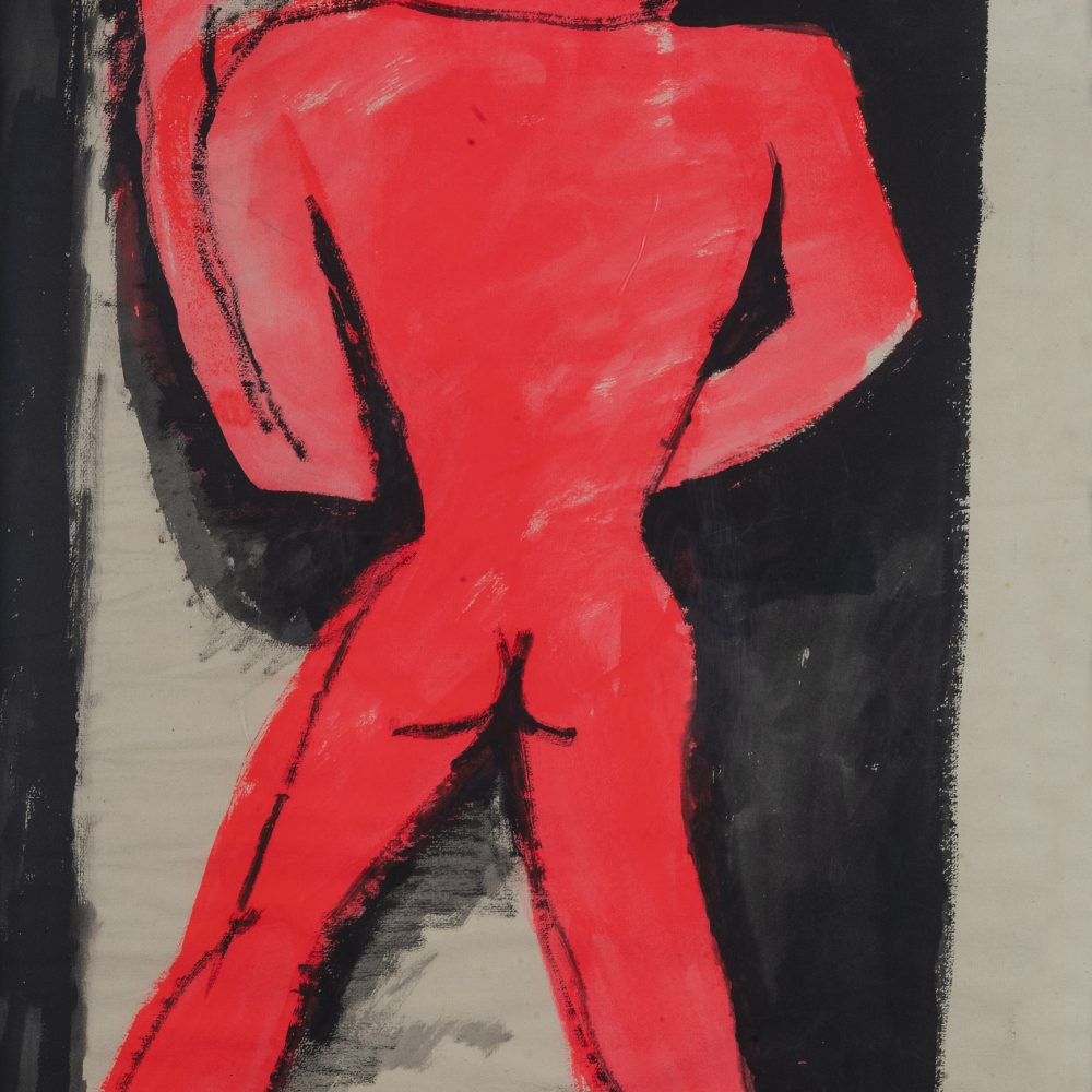 Hombre rojo de espaldas - Costus Juan de O. Imago dei