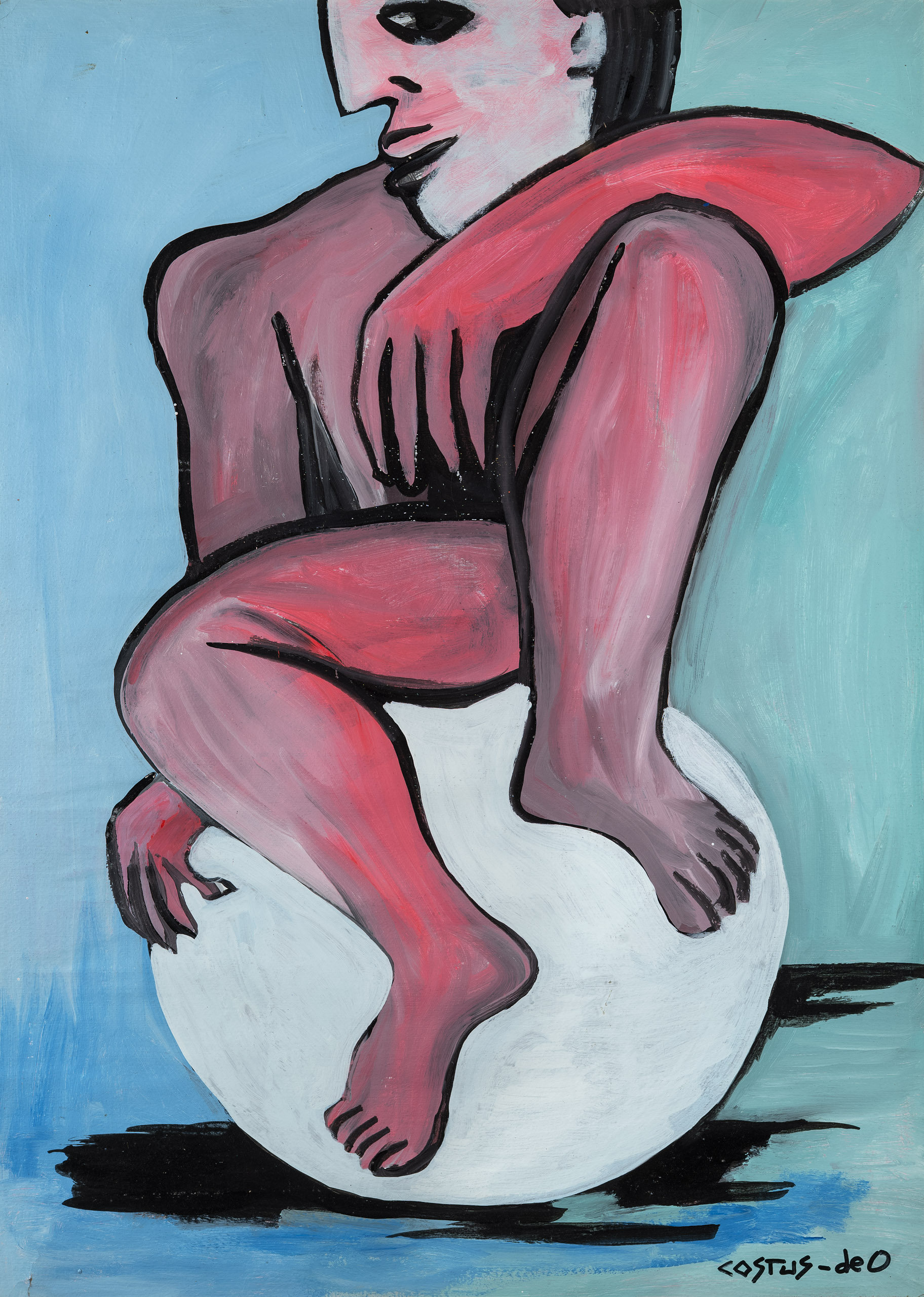 Sentado sobre bola - Costus Juan de O. Imago deI