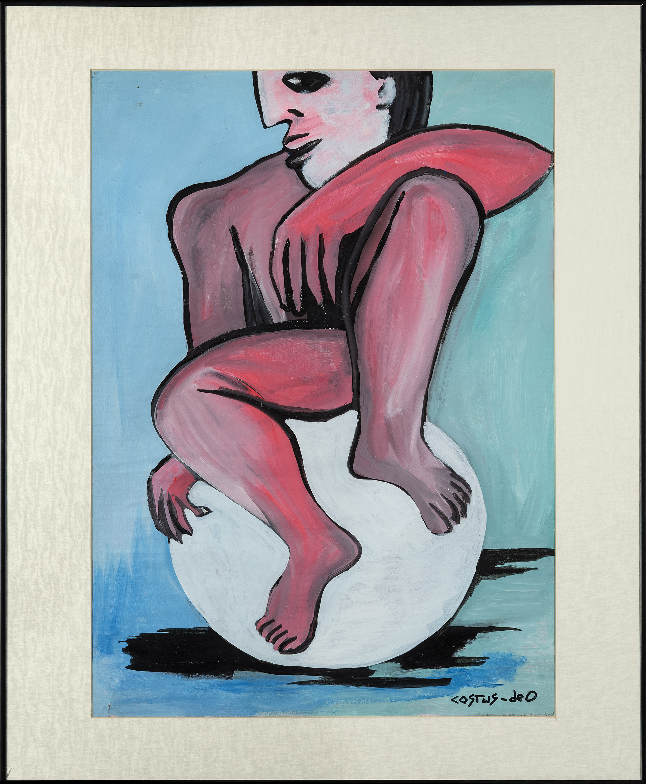 Sentado sobre bola - Costus Juan de O. Imago deI