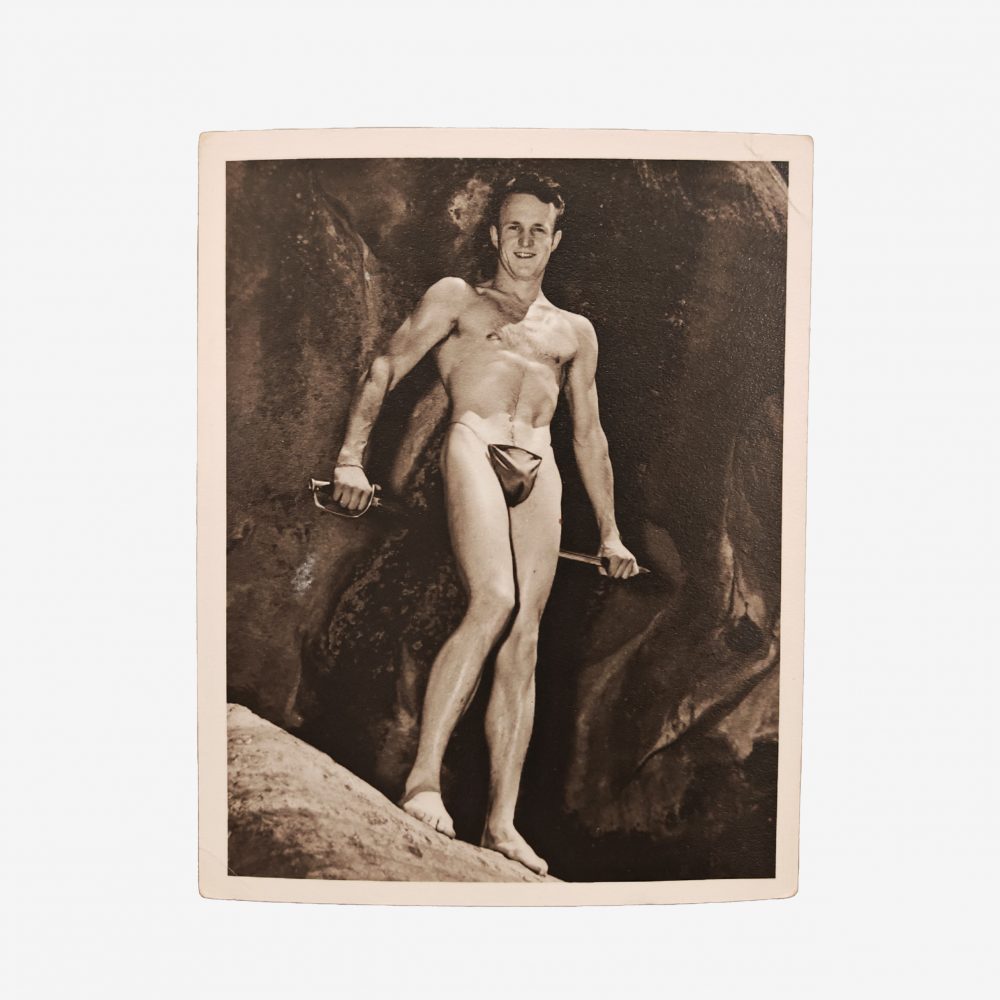 Western Photography Guild <br>"Vintage Beefcake Mountain Men with sword"