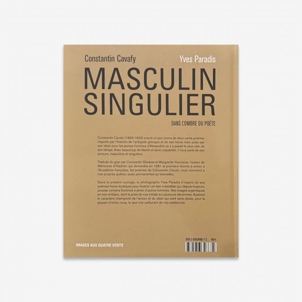 Masculin Singulier book by Yves Paradis and Constantin Cavafy