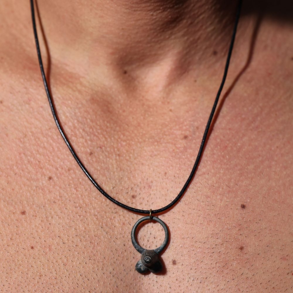 Ancient Roman - Phallic amulet ring (MF296)