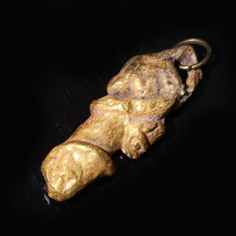 Ancient Roman - Gold Fates Amulet Necklace (MF295)