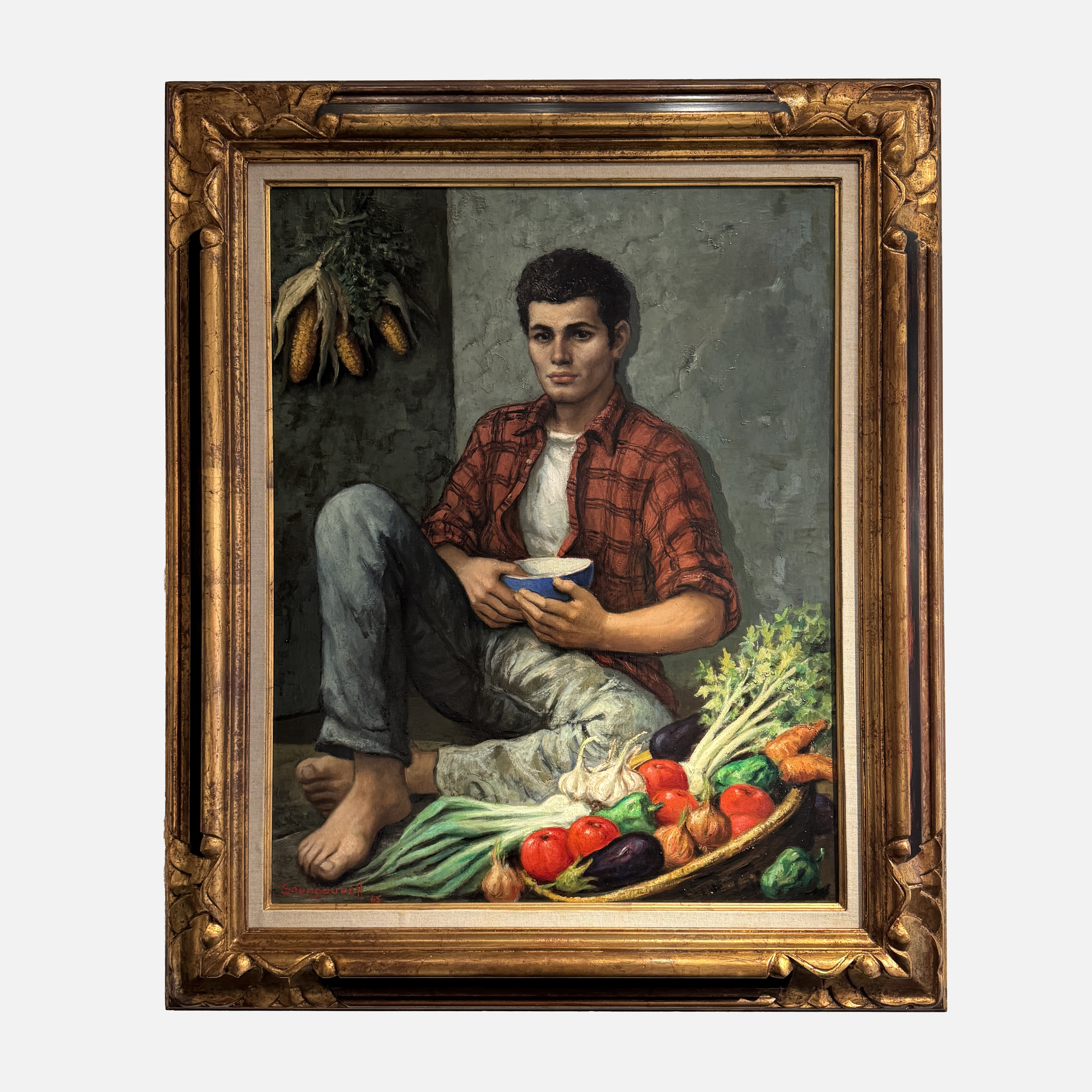 Anatola Soungouroff – Le garçon marchand de légumes, ca. 1970, oil on canvas