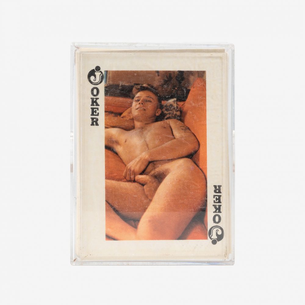 Erotic Masculine Playing Card, The Joker, Colour photographic print, 8.8 × 5.8 cm, Edition: 52 cards + 2 jokers, artwork at IMAGO DEI Gallery