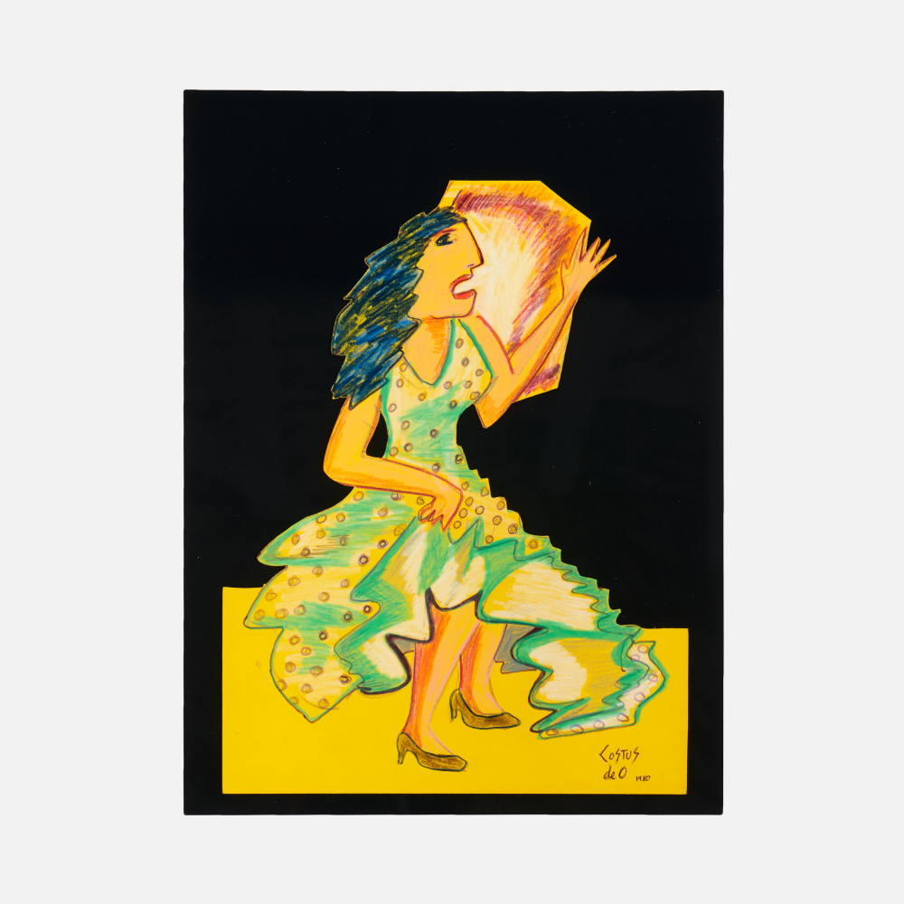 COSTUS, Marina, mixed media sobre card, 33 x 25 cm, 1980, artwork at IMAGO DEI Gallery