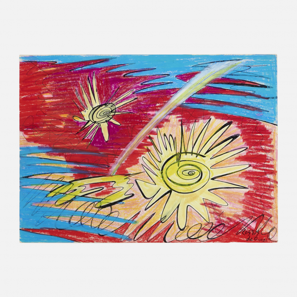 COSTUS, Cometa, mixed media on paper, 32 x 25 cm, artwork at IMAGO DEI Gallery