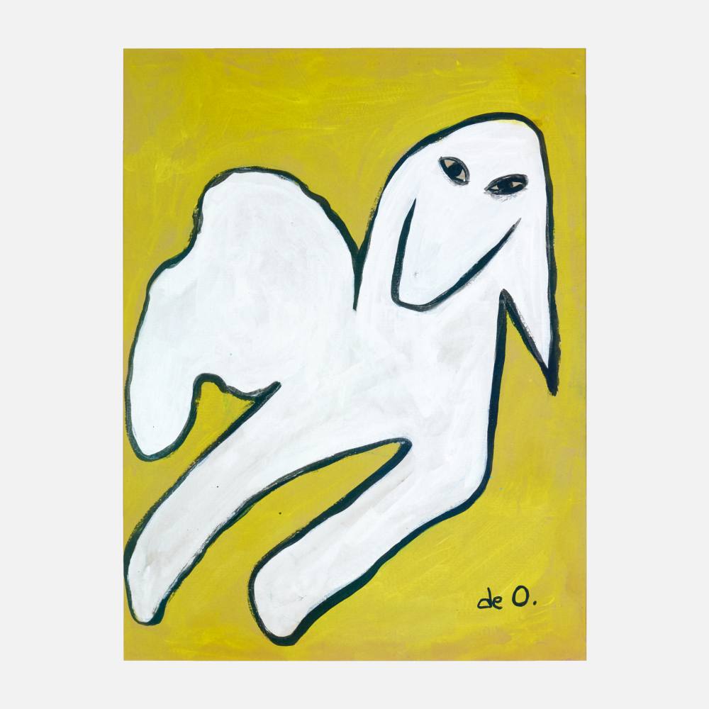 COSTUS, Lala, acrylic on paper, 49 x 37 cm, 1982, artwork at IMAGO DEI Gallery